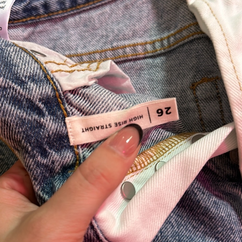 High Rise Straight Jeans - Picture 3 of 4